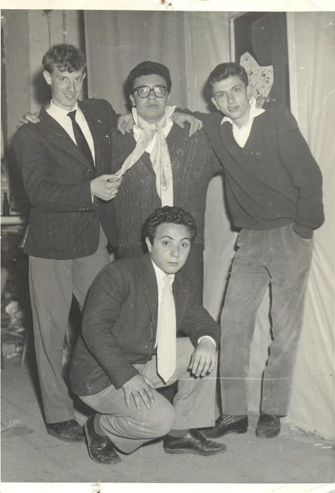 Da sinistra Bruno Mancini, Nicola Pantalone, Enrico Roja. Accovacciato Franco Esposito