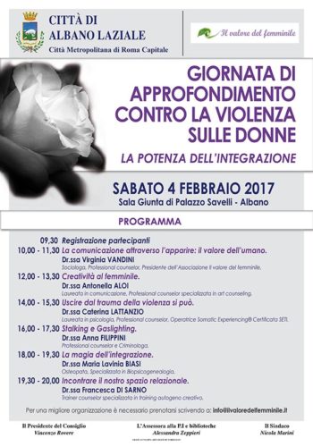 convegno del 4 febb 2017 ad Albano Laziale