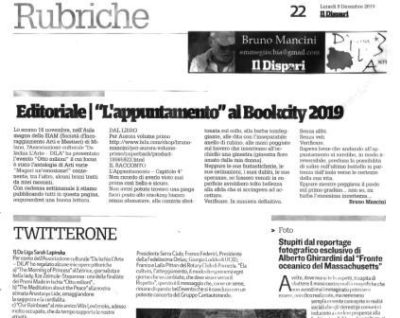 Il Dispari 20191209 – Redazione culturale