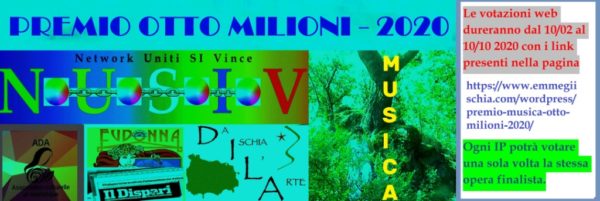 Premio Musica “Otto milioni” 2020 – Brani finalisti
