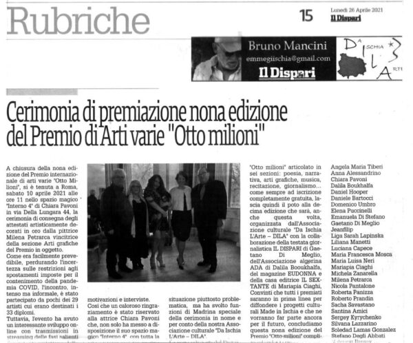 Il Dispari 20210426 – Redazione culturale DILA