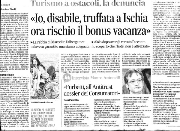 Disabile truffata a Ischia