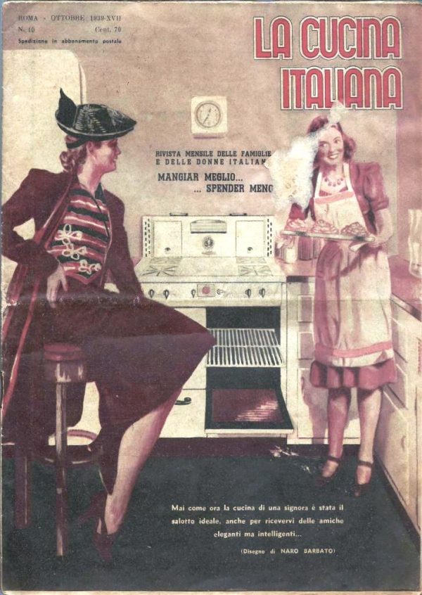 La cucina italiana Dicembre 1939 n. 12 cop ant