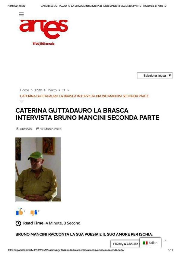 Caterina Guttadauro La Brasca intervista Bruno Mancini 2
