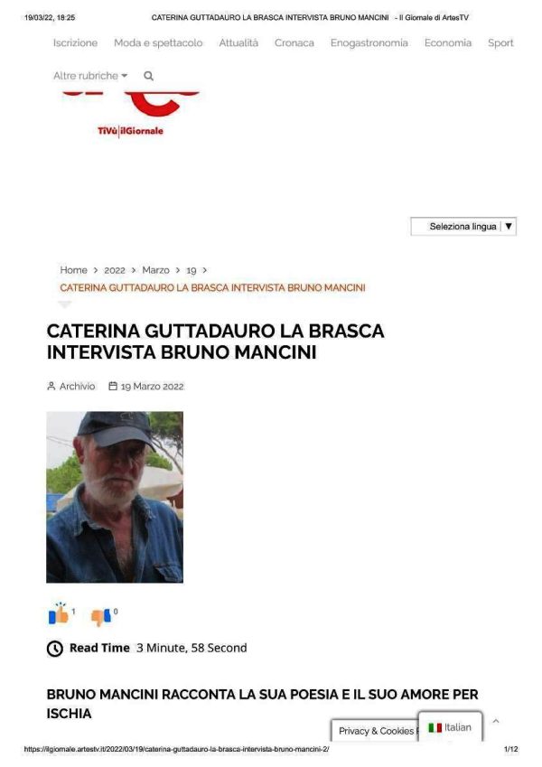 Caterina Guttadauro recensisce Bruno Mancini