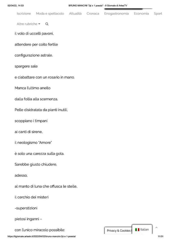 DILA&ARTES 20220402 Bruno Mancini poesie 2
