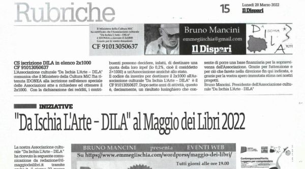 Il Dispari 20220328 – Redazione culturale DILA