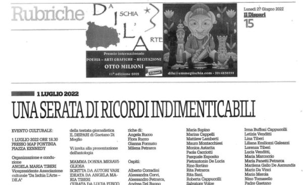 Il Dispari 20220627 – Redazione culturale DILA