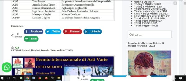 ART2305 Articoli finalisti Premio “Otto milioni” 2023