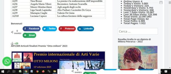 A2309 Articoli finalisti Premio “Otto milioni” 2023