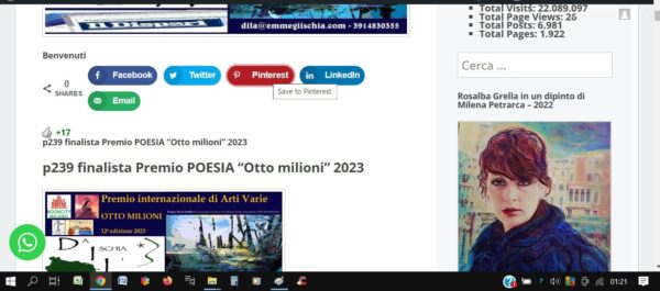 p239 finalista Premio POESIA “Otto milioni” 2023