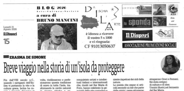 Il Dispari cultura trentuno agosto 2026 DILA APS
