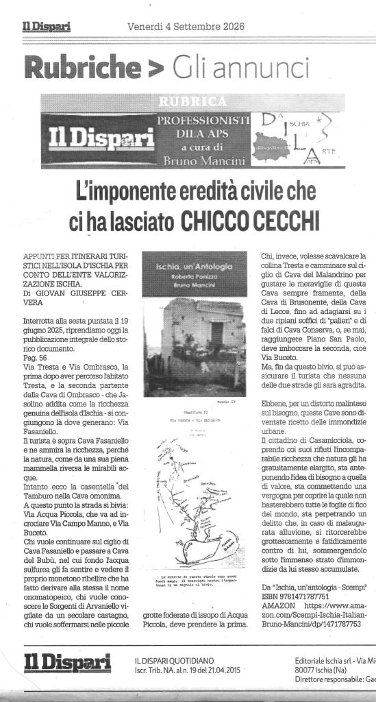 Rubrica Il Dispari 4 settembre 2026