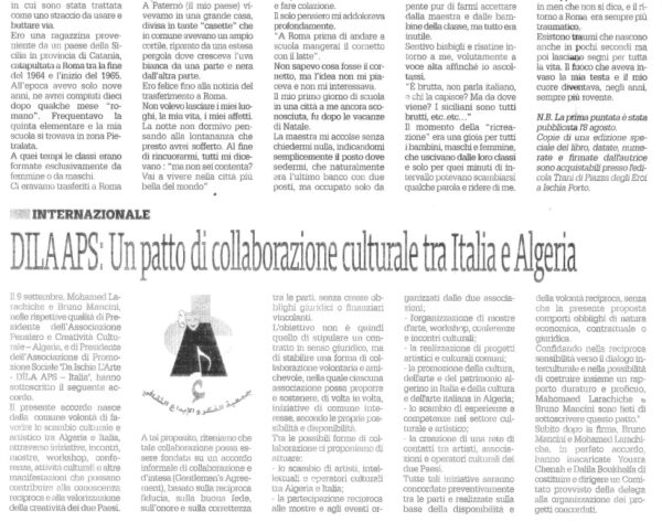 Il Dispari cultura quattordici settembre 2026 DILA APS