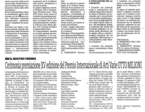 Il Dispari cultura ventotto settembre 2026 DILA APS