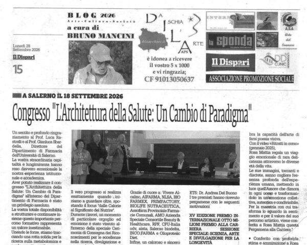 Il Dispari cultura ventotto settembre 2026 DILA APS