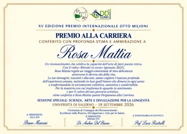 CS DILA APS vincitori XV edizione Premio Otto Milioni