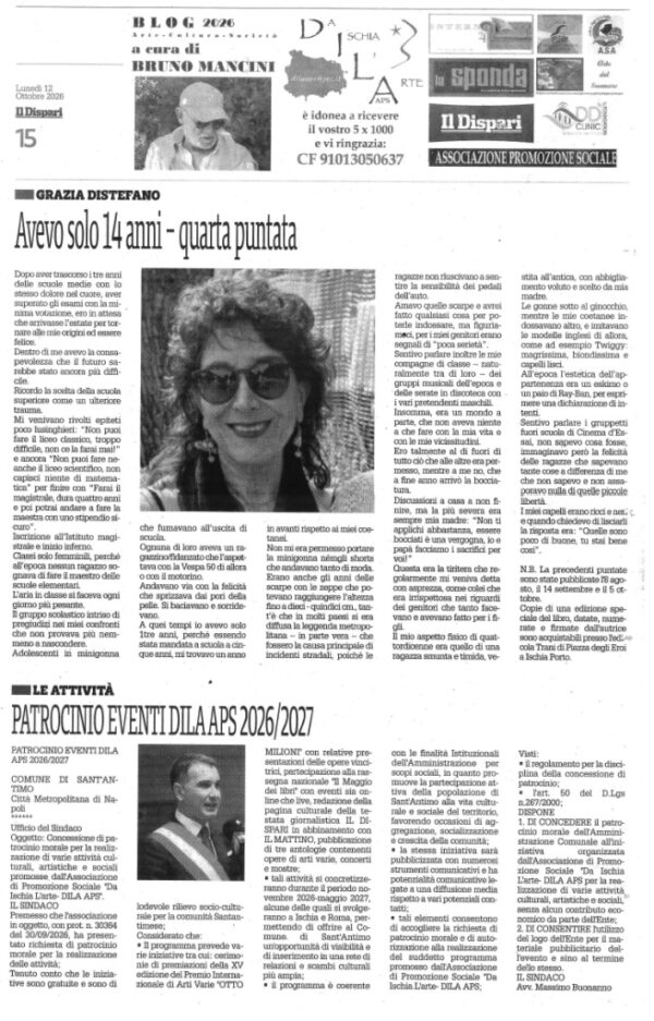 Il Dispari cultura dodici ottobre 2026 DILA APS