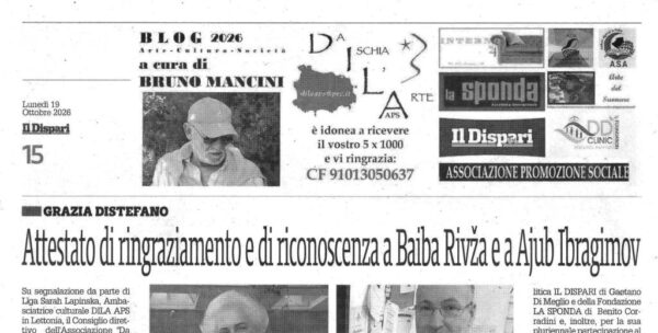 Il Dispari cultura diciannove ottobre 2026 DILA APS